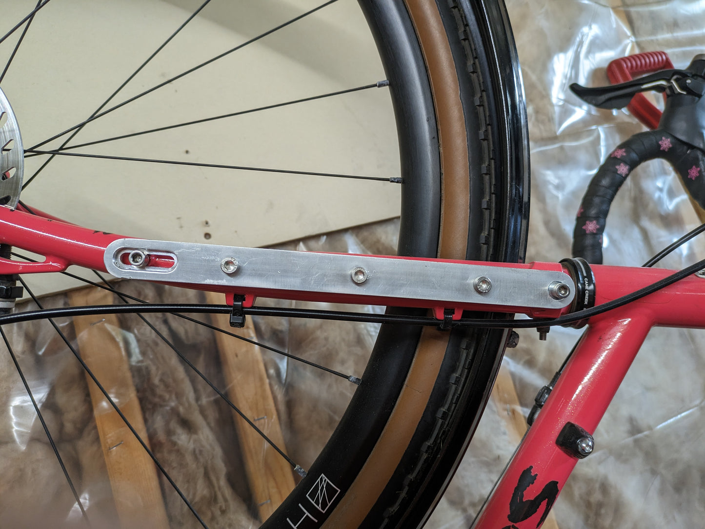 Bicycle Fork Bottle Cage Adapter: Compatible with Surly Straggler