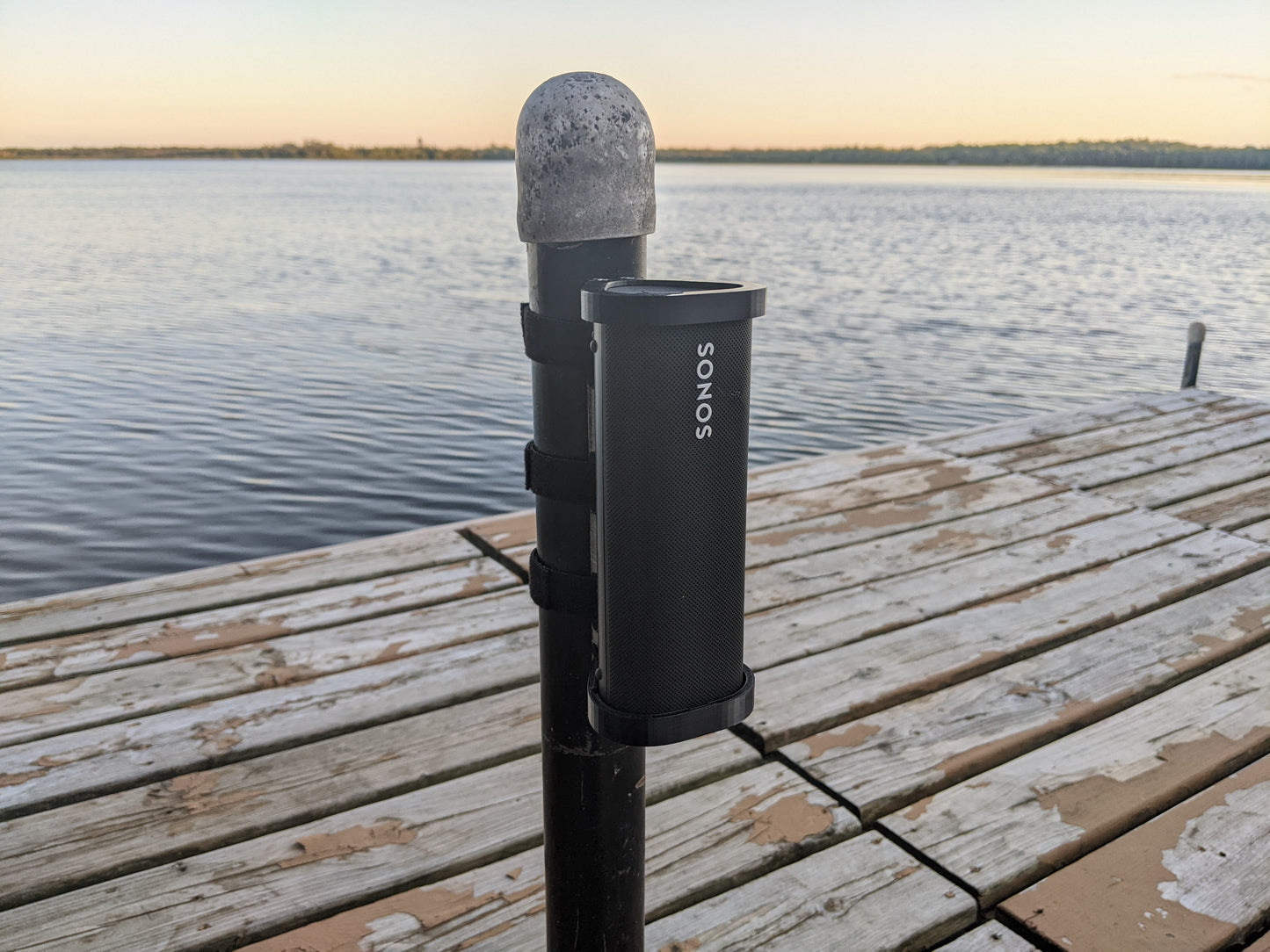 Bluetooth Speaker Mount w/ Hook & Loop Straps - Compatible with Sonos Roam